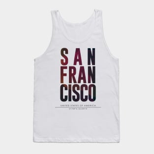 San francisco city typography Tank Top